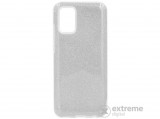Gigapack gumi/szilikon tok Samsung Galaxy A02s (SM-A025F) készülékhez, csillogó ezüst