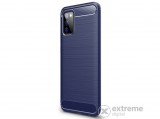 Gigapack gumi/szilikon tok Samsung Galaxy A02s (SM-A025F) készülékhez, sötétkék, karbon mintás