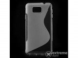 Gigapack gumi/szilikon tok Samsung Galaxy Alpha készülékhez, áttetsző