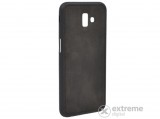 Gigapack gumi/szilikon tok Samsung Galaxy J6 Plus (SM-J610F) készülékhez, fekete, szövet mintás