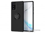 Gigapack gumi/szilikon tok Samsung Galaxy Note 20 (SM-N980F) készülékhez, fekete, beépített telefontartó gyűrű