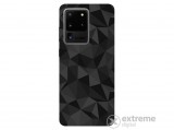 Gigapack gumi/szilikon tok Samsung Galaxy S20 Ultra (SM-G988F) készülékhez, fekete, 3D gyémánt mintás