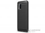 Gigapack gumi/szilikon tok Xiaomi Mi 10 Lite 5G készülékhez, fekete, karbon mintás