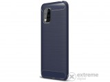 Gigapack gumi/szilikon tok Xiaomi Mi 10 Lite 5G készülékhez, sötétkék, karbon mintás