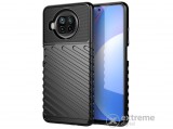Gigapack gumi/szilikon tok Xiaomi Mi 10T Lite 5G készülékhez, fekete, csíkos/dombor mintás