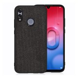 Gigapack Honor 10 Lite szilikon telefonvédő (textil hátlap, fekete)