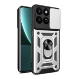 Gigapack Honor 200 Smart defender szilikon telefonvédő (ütésállóság, tartógyűrű, kameravédő) ezüst