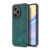 Gigapack Honor 400 Pro szilikon telefonvédő (ütésállóság, bőr hatású hátlap, kameravédő) sötétzöld