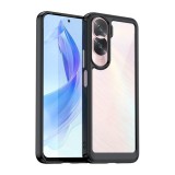 Gigapack Honor 90 Lite 5G műanyag telefonvédő (szilikon keret, közepesen ütésálló, átlátszó hátlap) fekete