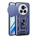 Gigapack Honor Magic6 Pro 5G defender műanyag telefonvédő (ütésállóság, szilikon belső, tartógyűrű, kameravédő) sötétkék