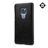 Gigapack Huawei Mate 20 műanyag telefonvédő (valódi bőr hátlap) fekete