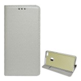 Gigapack Huawei P10 Lite tok álló (Flip, oldalra nyíló, rombusz minta) világosszürke