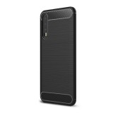 Gigapack Huawei P20 Pro Szilikon telefonvédő (légpárnás sarok, szálcsiszolt, karbon minta, fekete)