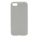 Gigapack Huawei Y5 (2018) szilikon telefonvédő (műanyag belső, csillogó hátlap, ezüst)