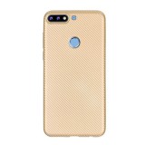 Gigapack Huawei Y7 Prime (2018) szilikon telefonvédő (karbon minta, arany)
