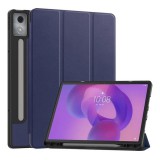Gigapack Lenovo Idea Tab Pro (TB373FU) WIFI tok álló, bőr hatású (flip, trifold, asztali tartó, ceruza tartó) sötétkék