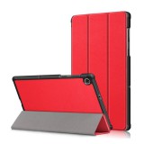 Gigapack Lenovo Tab M10 Plus (TB-X606F) tok álló (Flip, oldalra nyíló, TRIFOLD asztali tartó funkció) piros