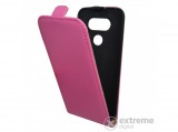 Gigapack mágneses álló bőr tok LG G5 (H850) készülékhez, rózsaszín