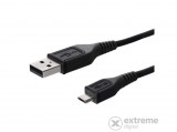Gigapack microUSB adat-és töltőkábel, fekete, 80 cm