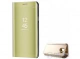 Gigapack Mirror View Case álló műbőr tok Samsung Galaxy J4 (2018) J400F készülékhez, arany