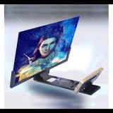 Gigapack Mobiltelefon képernyő nagyító állvány (univerzális, 14" nagyítás) FEKETE (5996591115986)