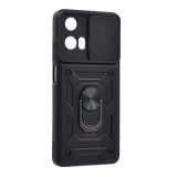 Gigapack Motorola Moto G04 defender műanyag telefonvédő (ütésállóság, szilikon belső, tartógyűrű, kameravédő) fekete