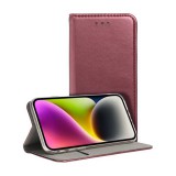 Gigapack Motorola Moto G56 5G (XT2529) tok álló, bőr hatású (flip, oldalra nyíló, asztali tartó) burgundy vörös