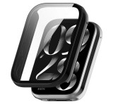 Gigapack Műanyag keret (BUMPER, ütésállóság + kijelzővédő üveg) FEKETE Xiaomi Smart Band 9 Pro