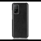 Gigapack Műanyag telefonvédő (bőr hatású bevonat) FEKETE [Xiaomi Mi 10T Pro 5G] (5996591035666) - Telefontok