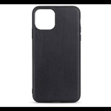Gigapack Műanyag telefonvédő (bőr hatású hátlap) FEKETE [Apple iPhone 13 mini] (5996591101569) - Telefontok