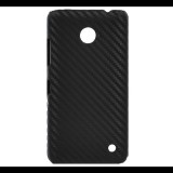 Gigapack Műanyag telefonvédő (karbon minta) FEKETE [Nokia Lumia 635] (5996457479818) - Telefontok