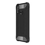 Gigapack műanyag telefonvédő (közepesen ütésálló, Huawei P Smart (2020) szilikon belső, fémhatás) fekete