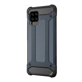 Gigapack műanyag telefonvédő (közepesen ütésálló, Samsung Galaxy A42 (SM-A425F) szilikon belső, fémhatás) sötétkék