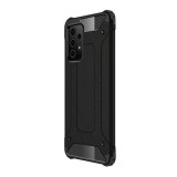 Gigapack műanyag telefonvédő (közepesen ütésálló, Samsung Galaxy A52s (SM-A528) szilikon belső, fémhatás) fekete