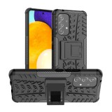 Gigapack műanyag telefonvédő (közepesen ütésálló, Samsung Galaxy A53 (SM-A536) szilikon belső, autógumi minta) fekete