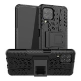 Gigapack műanyag telefonvédő (közepesen ütésálló, Samsung Galaxy M22 (SM-M225F) szilikon belső, autógumi minta) fekete