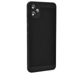 Gigapack Műanyag telefonvédő (légáteresztő, lyukacsos, kameravédő) FEKETE Samsung Galaxy A05 (SM-A055F)