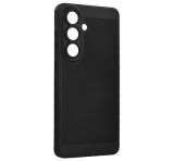 Gigapack Műanyag telefonvédő (légáteresztő, lyukacsos, kameravédő) FEKETE Samsung Galaxy S26 Plus (SM-S947)