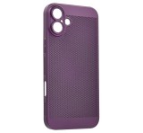 Gigapack Műanyag telefonvédő (légáteresztő, lyukacsos, kameravédő) LILA Apple iPhone 16 Plus