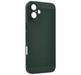 Gigapack Műanyag telefonvédő (légáteresztő, lyukacsos, kameravédő) SÖTÉTZÖLD Apple iPhone 16