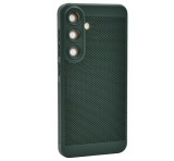 Gigapack Műanyag telefonvédő (légáteresztő, lyukacsos, kameravédő) SÖTÉTZÖLD Samsung Galaxy S23 FE (SM-S711)