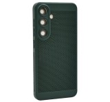 Gigapack Műanyag telefonvédő (légáteresztő, lyukacsos, kameravédő) SÖTÉTZÖLD Samsung Galaxy S24 Plus (SM-S926)