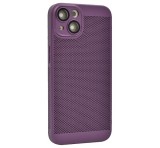 Gigapack Műanyag telefonvédő (légáteresztő, lyukacsos minta, kamera védelem) LILA Apple iPhone 13