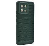 Gigapack Műanyag telefonvédő (légáteresztő, lyukacsos minta, kamera védelem) SÖTÉTZÖLD Xiaomi 13