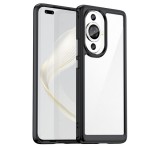 Gigapack Műanyag telefonvédő (szilikon keret, közepesen ütésálló, átlátszó hátlap) FEKETE Huawei Nova 11 Pro