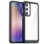 Gigapack Műanyag telefonvédő (szilikon keret, ütésállóság, átlátszó hátlap) FEKETE Samsung Galaxy A55 5G (SM-A556)