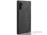 Gigapack műanyag tok Samsung Galaxy Note 10 (SM-N970F) készülékhez, fekete, krokodilbőr mintás