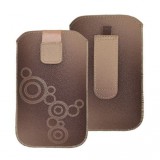 Gigapack Nokia 8810 DEKOCASE tok álló (körmintás, kihúzható tépőzár, övre fűzhető) L méret PIROS G21667