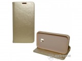 Gigapack oldalra nyíló álló bőr tok Samsung Galaxy J3 (2017) (SM-J330) EU készülékhez, arany