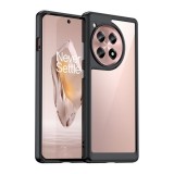 Gigapack Oneplus 12R 5g műanyag telefonvédő (szilikon keret, ütésállóság, átlátszó hátlap) fekete
